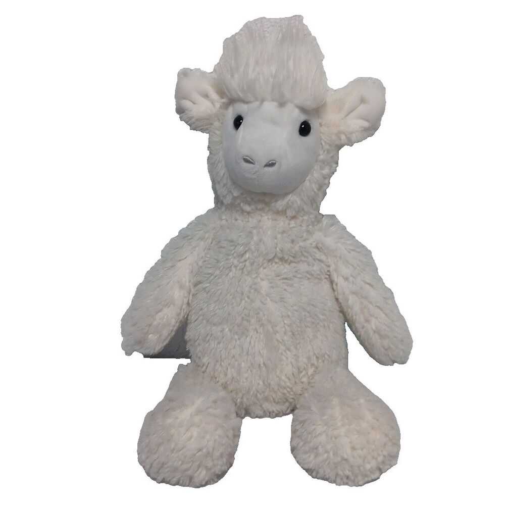 Manhattan Toy Company LOU THE LLAMA Stuffed Animal Plush Toy Cream White